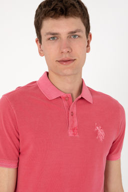 Erkek Slim Fit Polo Yaka Pembe Basic Ti__rt Sepette S_rpriz _ndirim - U.s. polo assn фото 2