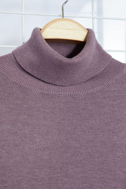 Trendyolmilla Man Murdum Slim Pamuklu Bal?kc? Yaka Duz Triko Kazak TMNAW25KZ00003  фото 8