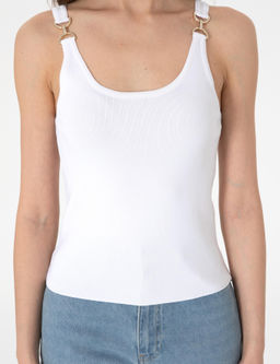 Beyaz Slim Fit Triko Ti__rt - Pierre cardin фото 6