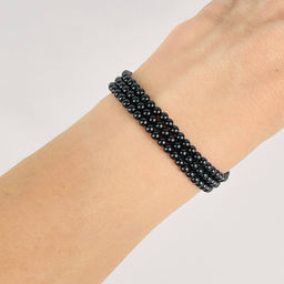 Бусины для украшений из черной Шпинели 39 см