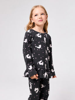 ACOOLA / Комплект детский для девочек ((1)джемпер и (2)брюки) Talita графитовый  фото 5