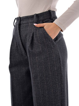 Теплые брюки из драпа c высокой посадкой - А+б коллекция фото 33