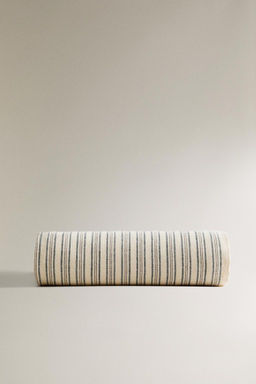 STRIPED COTTON BEACH TOWEL WITH FRINGING - Zara фото 8