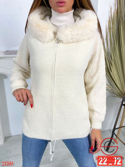 Кардиган женский с капюшоном