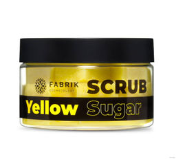 FABRIK Cosm. Скраб-"кубики" Сахарный д/тела Sugar Yellow Scrub 200гр банка срок 03.2026