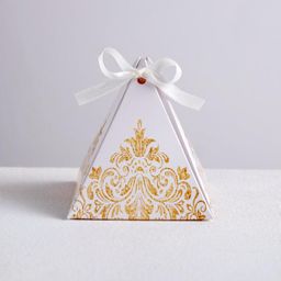 Цена за 5 шт. Бонбоньерка Роскошь золота, 7.2 7.2 см - Дарите счастье фото 3