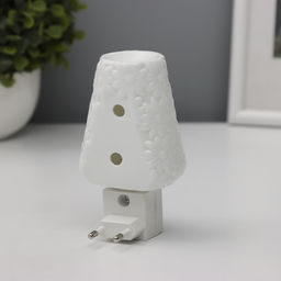 Светильник «Цветы» 1×7 Вт Е11 белый 7×7×12 см