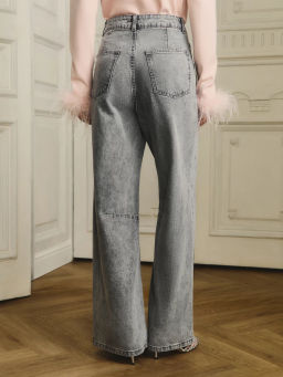 Джинсы wide leg с высокой посадкой / Zarina