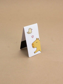 Набор магнитных закладок Capybara and duck, 4 шт., 35х70 мм