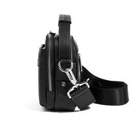 Сумка мужская, кожа, MIRONPAN 860401 Черный