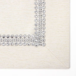 Дорожка Этель со стразами, 50 х 100 5 см, цвет молочный, п/э  фото 6