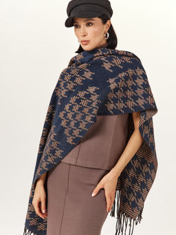 в составе ШЕРСТЬ  и КАШЕМИР Большой, мягкий, теплый  двусторонний палантин - Tantino фото 2