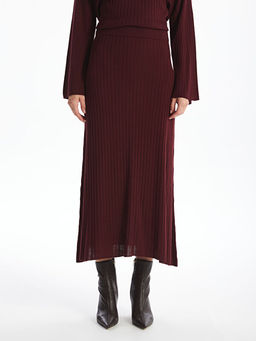 Beli Lastikli Kad?n Triko Etek