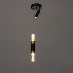 Светильник «Тори» LED 5+10 Вт 3000-6000К черный 10×10×30-180 см