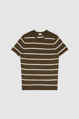 Erkek Regular Fit Bisiklet Yaka Koyu Haki Kazak - U.s. polo assn фото 6