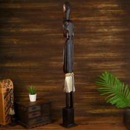 Статуэтка «Абориген Кетут», 11×10×100 см, дерево