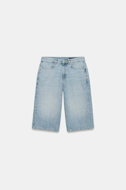 BERMUDA DENIM TIRO MEDIO ZW COLLECTION / Azul claro - Zara фото 5