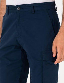 Lacivert Comfort Fit %100 Pamuk Bermuda _ort - Cacharel фото 5