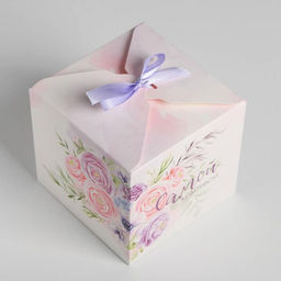 Цена за 10 шт. Коробка подарочная складная, упаковка, «Самой красивой», 12×12×12 см
