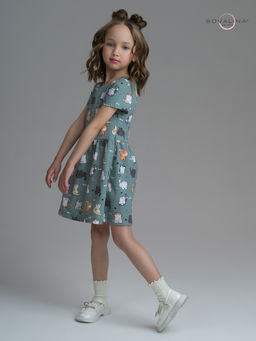 Платье Лето котята хаки - Sovalina фото 15