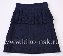 5904 Юбка школьная кружевная