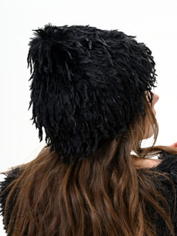 Л26-8 Шляпа Луковка птичка черный