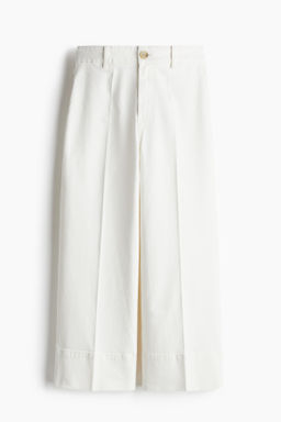 Wide High Cropped Jeans