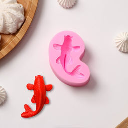 Молд Доляна «Рыбка», силикон, 7.2×4.7×2.3 см, розовый