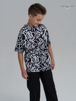 Костюм Daily men надписи-черный - Sovalina фото 6