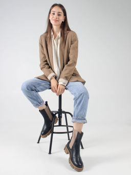 Челси 360.P.21074nut. черный макс какао/Байка