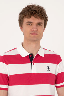 Erkek Regular Fit Vi_ne Polo Yaka _izgili Ti__rt Sepette S_rpriz _ndirim - U.s. polo assn фото 2