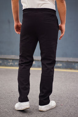 TRENDYOL MAN Siyah Regular/Normal Kesim Dokulu Dikis Detayl? Esofman Alt? TMNAW25EA00000 - Trendyolmilla фото 11