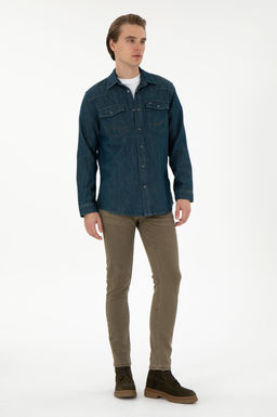 Мужские коричневые джинсовые брюки Неожиданная скидка в корзине