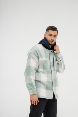 Рубашка утепленная,  толстовка c капюшоном оверсайз - Knitka wear фото 6