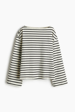 Top de algodon con escote barco - H&m фото 5