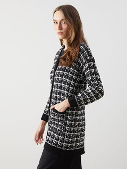 V Yaka Desenli Kad?n Triko H?rka