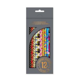 ВКФ Hot Print HP02 Карандаш графитный круглый МИКС заточенный ТМ (HB) 8 х 12 шт. 3045 Коллекция