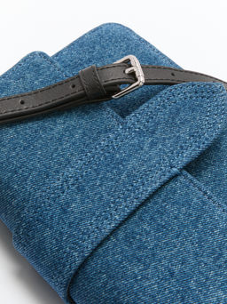 Женская сумка с ручками из денима TENDANCE Артикул 4248403, синий  фото 3