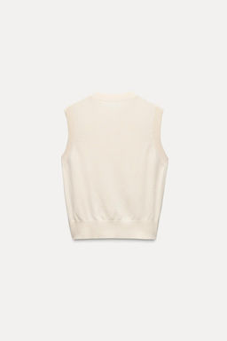 PLAIN KNIT VEST - Zara фото 3