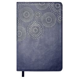 Ежедневник недатированный арт.47579/15 САРИФ ТЁМНО-СИНИЙ +СЕРЕБРЯНЫЙ ФОЛЬГИРОВАННЫЙ СРЕЗ