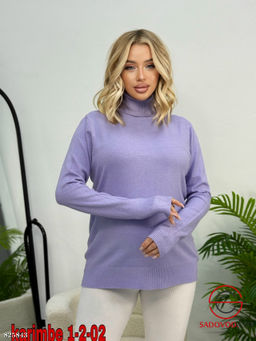 Водолазка женская однотонная