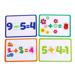 Обучающий набор: цифры на магнитах с карточками Весёлая математика, карточки с заданиями, по методике Монтессори - Iq-zabiaka фото 2