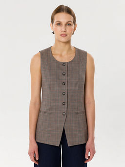 Жилет в клетку - Stilla фото 4