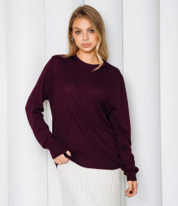 Джемпер #ОКТ125002, сливовый