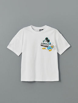 Mickey Mouse Bask?l? Erkek ?ocuk Ti??rt