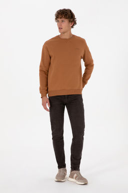 Erkek Camel Basic Sweatshirt - U.s. polo assn фото 4