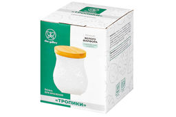 Банка д/хранения 700 мл 10,5*10,5*13 см Тропики+ дерев. крышка с силик. упл. - Elan gallery фото 13