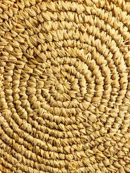 Сумка плетёная на молнии из соломы, 45×6×55 см