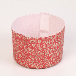 Цена за 1080 шт. Форма бумажная для кулича Флора красная, 12.4?9 см, красная - Simaland фото 2