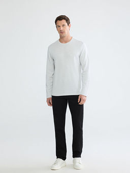 Bisiklet Yaka Erkek Sweatshirt